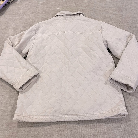 On the Road Cream Color Quilted Jacket size L - Picture 6 of 6